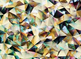 Luxury Abstract Realistic Crystals Texture with Prism Spectrum Caustic Reflection Close Up Background 3D rendering photo