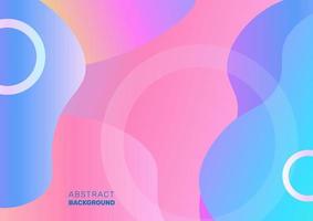 Abstract Fluid Background with Circles vector