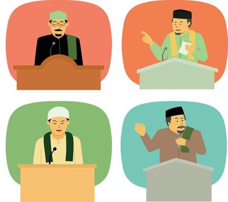 face of moslem preacher