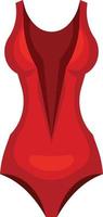 Vector Image Of Red Swimsuit For Women