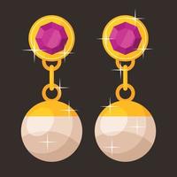 Vector Image Of A Pair Of Earrings