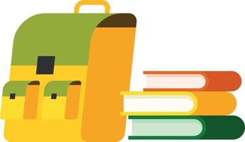 Vector Image Of A School Backpack And Books