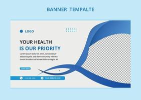 Medical healthcare service social media post template design for Collection of hospital and clinic. vector