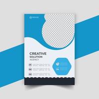 creative vector vertical business flyer template design