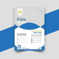 modern vector travel flyer template