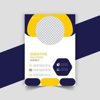 creative vector vertical business flyer template design