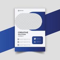 creative vector vertical business flyer template design