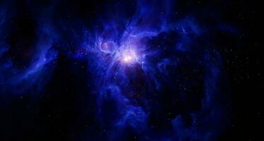 Space and glowing nebula background. Elements of this image furnished by NASA. photo