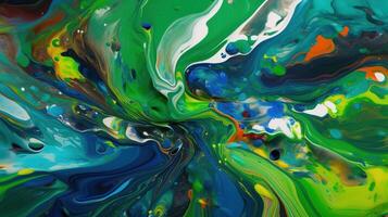 abstract paint background with twirls photo