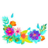 watercolor flower cute color pastel png
