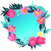 acuarela flor linda color pastel png