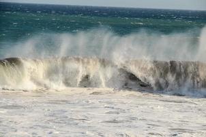 Sea with waves photo