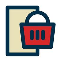 add cart of shopping day fill icon style vector