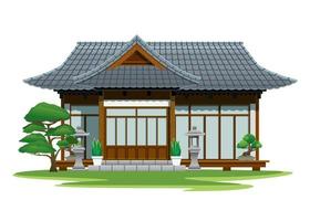 Japón tradicional casa vector