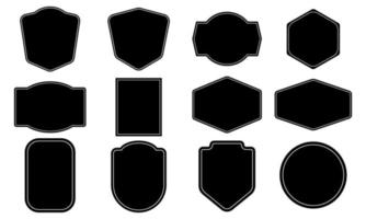 Labels Design Set Vector. Set of vintage label and badges shape collections. vector