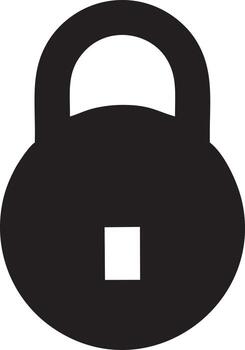 Lock security icon symbol vector image. Illustration of the key secure access system vector design. EPS 10