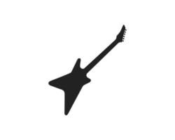 icono de logo de guitarra vector