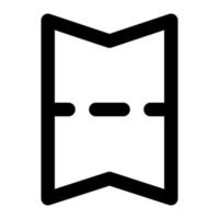 ticket of online shopping outline icon style vector