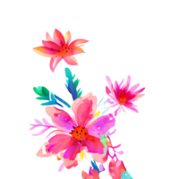 acquerello fiore carino colore pastello png