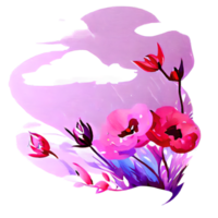 waterverf bloem schattig kleur pastel png