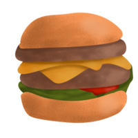 un delicioso hamburguesa png