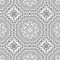 vector coloring geometric flower shapes and pattern background
