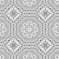 vector coloring geometric flower shapes and pattern background