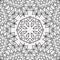 vector coloring geometric flower shapes and pattern background