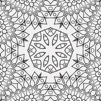 vector coloring geometric flower shapes and pattern background