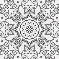 vector coloring geometric flower shapes and pattern background