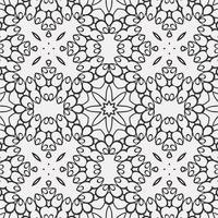vector coloring geometric flower shapes and pattern background