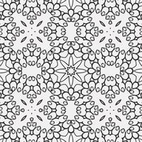 vector coloring geometric flower shapes and pattern background