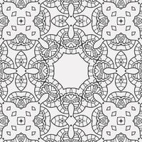 vector coloring geometric flower shapes and pattern background