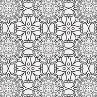 vector coloring geometric flower shapes and pattern background