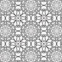 vector coloring geometric flower shapes and pattern background