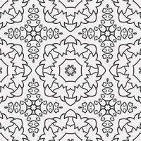 vector coloring geometric flower shapes and pattern background
