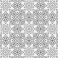 vector coloring geometric flower shapes and pattern background