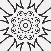 vector coloring geometric flower shapes and pattern background