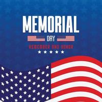 happy memorial day wishing design vector file