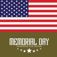 happy memorial day wishing design vector file