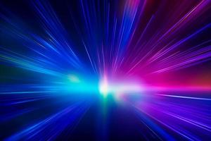 Colorful light burst and laser pointer for a modern abstract background with fast colors in the style of dark sky blue with copy space photo