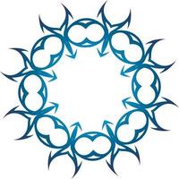 Vector Graphics Of A Tribal And Tattoo Design Element With Sharp Edges