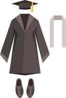 Vector Image Of Clothing Set For Graduates