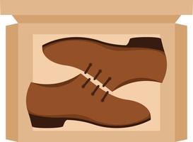 Vector Image Of Fashionable Shoes In A Box