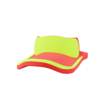 3d mínimo representación visera sombrero png