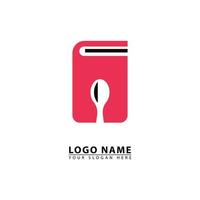 restaurant book logo icon vector. vector