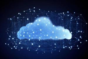 Cloud computing big data. Generate Ai photo