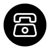 Phone telephone icon. vector