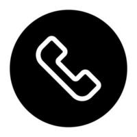 Phone telephone icon. vector