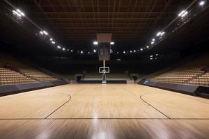baloncesto deporte arena. generar ai foto